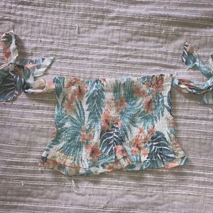 Tropical Print Tube Top
